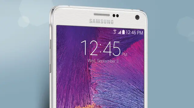 Samsung Galaxy Note 4 top
