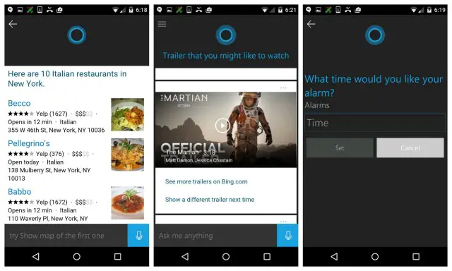 Microsoft Cortana Android beta