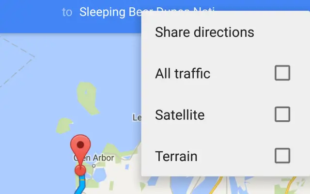 google maps share