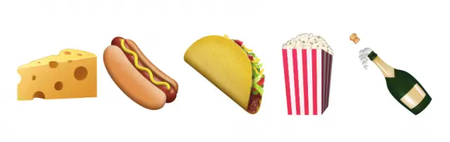 Unicode 8.0 emoji food