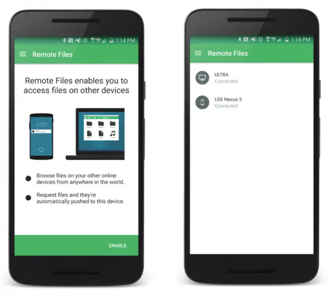 pushbullet remote files 1