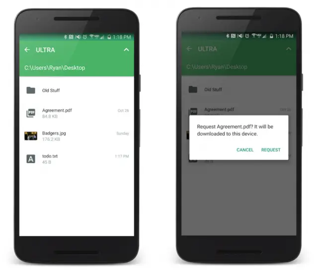 pushbullet remote files 2