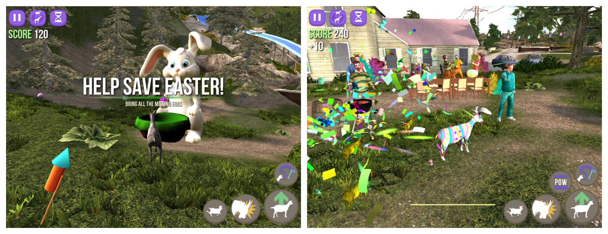 Goat Simulator updated with new Easter 