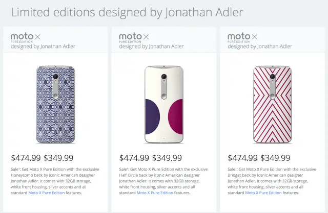 Motorola Moto X Pure Edition Limited Jonathan Adler