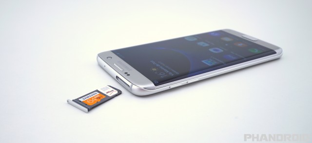 Samsung Galaxy S7 Edge micro SD card SIM slot DSC01919