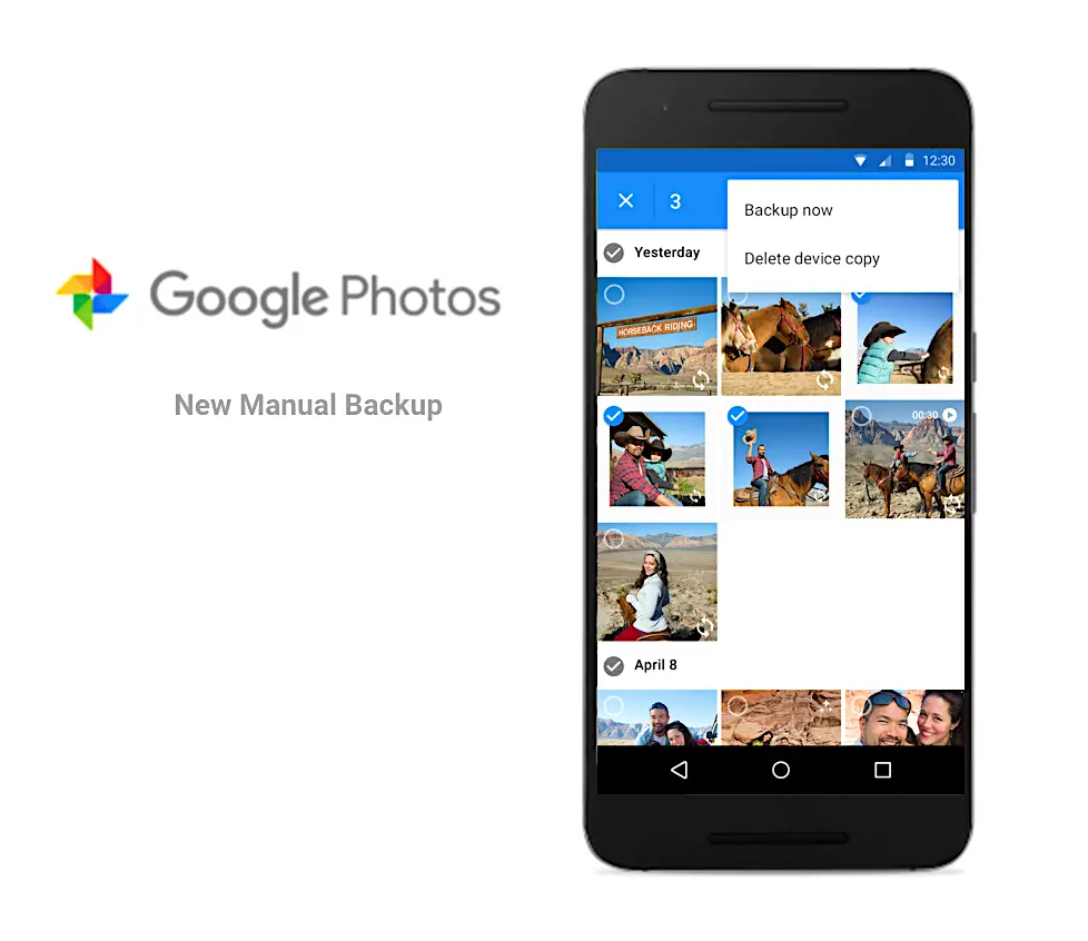 google photos backup on iphone