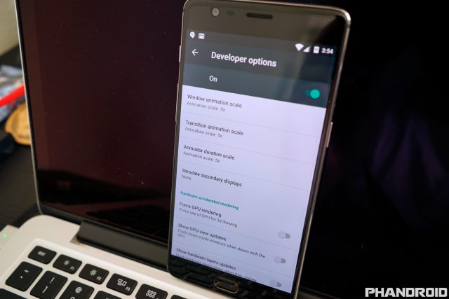 OnePlus 3 Developer Options DSC00360