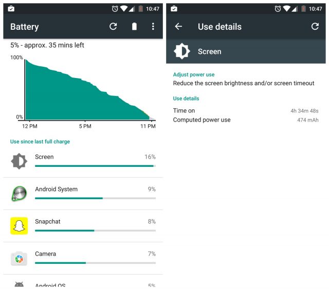 OnePlus 3 battery life heavy use