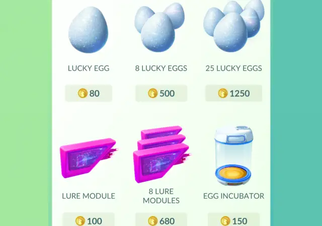 pokemon go lucky egg lures