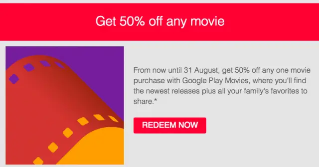 Google Play Family Library Movie Deal