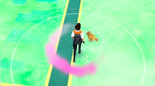 Pokemon GO incense walking