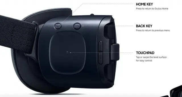 Samsung Gear VR 2016 new touchpad