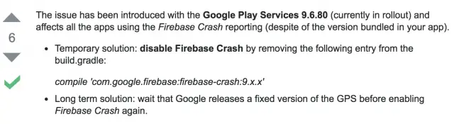 firebase-crash-recommendation