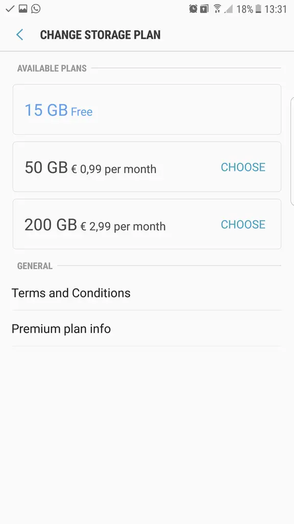 cloud storage free android