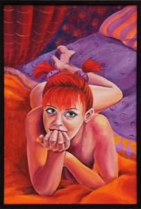 painting-redhead-in-bed