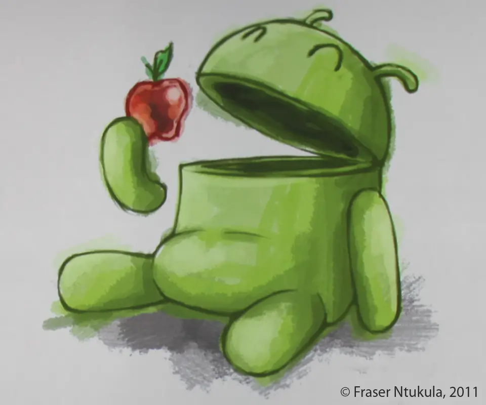 android vs apple wallpaper