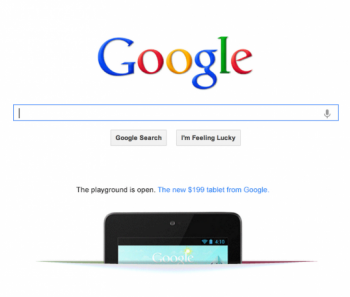 google homepage