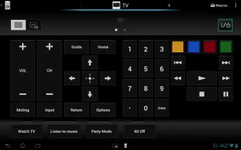 sony tablet s remote