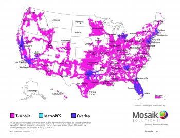 Metro Pcs Service Map A Look At The T-Mobile/Metropcs Combined Spectrum And Coverage Area –  Phandroid