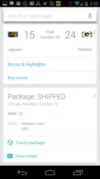 google now package tracking