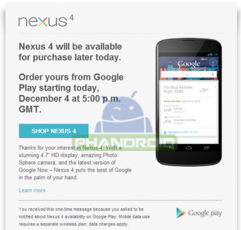 nexus 4 uk