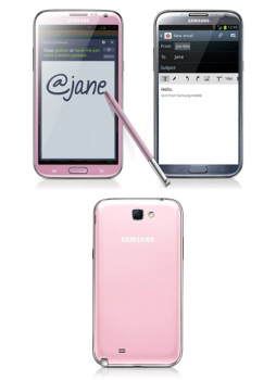 samsung galaxy note 2 pink