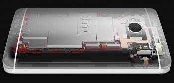 HTC One clear innards developer edition