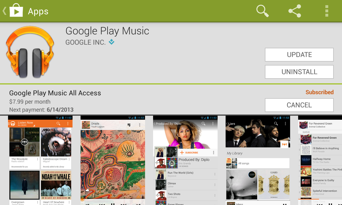 Can play music. Google Play Music. Google Music Android.