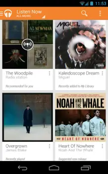 New Google Music app smartphone