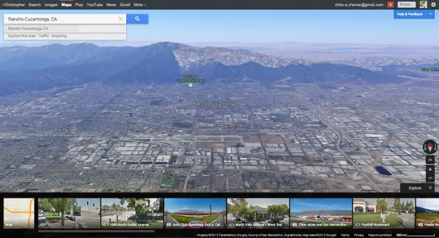 The New Google Maps Rancho Cucamonga