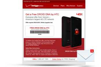 verizon droid dna coupon