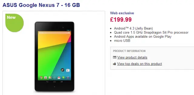 Buy ASUS Google Nexus 7   16 GB   Free Delivery   Currys
