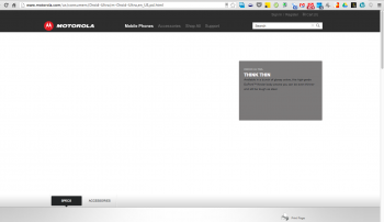 Motorola Droid Ultra landing page