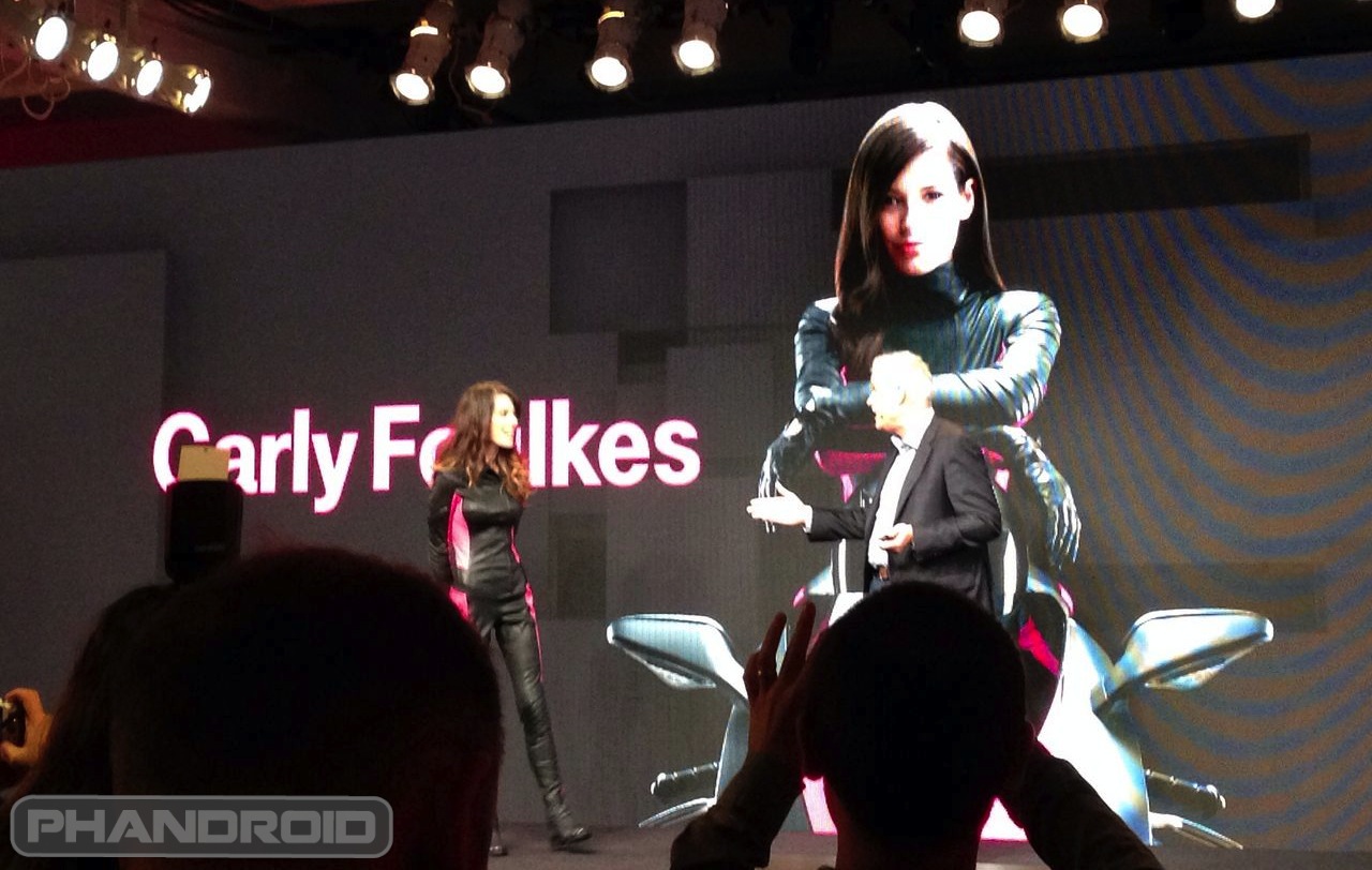 TMobile girl Carly Foulkes back after hiatus (and in lots of leather