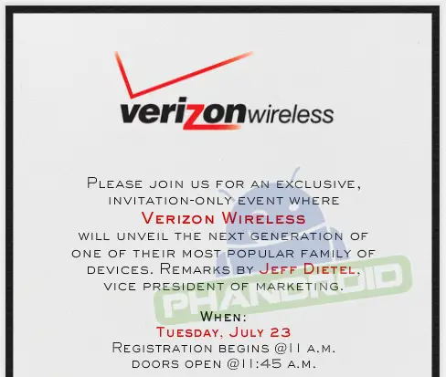verizon wireless august 23rd event nyc droid ultra