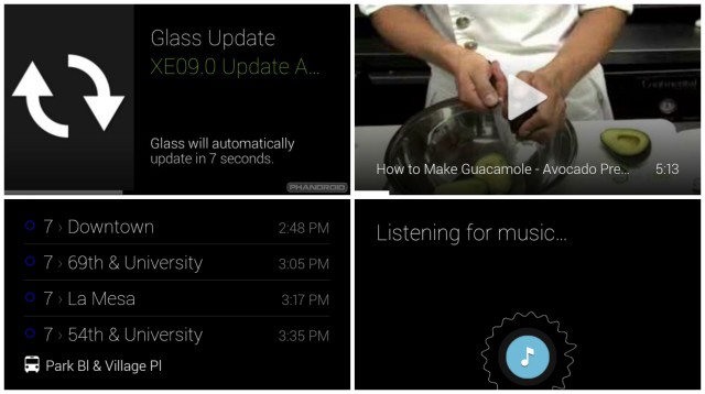 Google Glass XE9 update