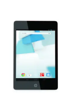 HP Slate8 Pro Tablet, Snow White with Android Screen, Front