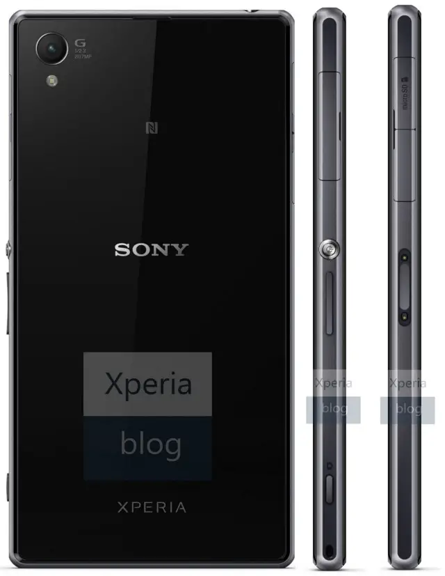 Sony Xperia Z1 press leak back sides