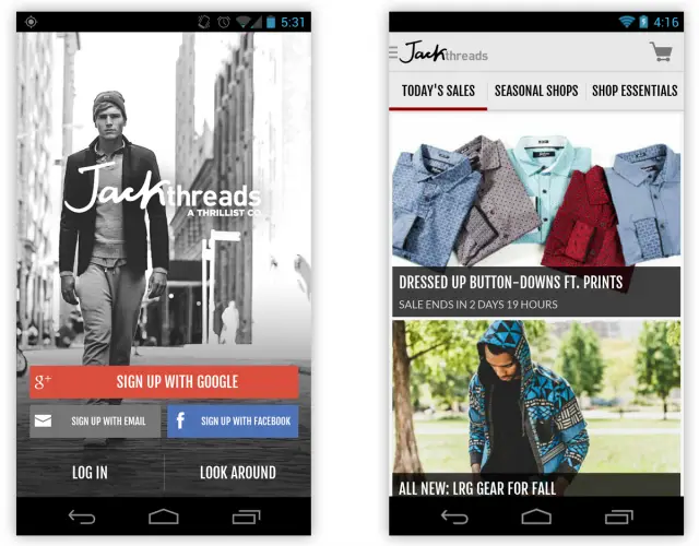 jackthreads android app