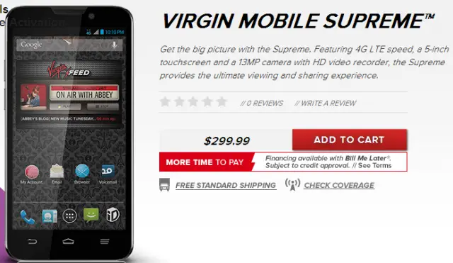 virgin mobile supreme
