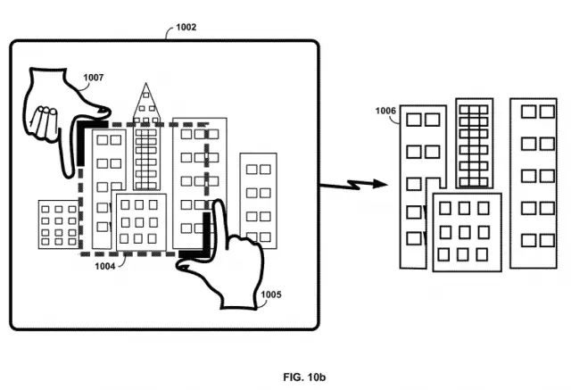 Google Glass patent cropping Fig 10b