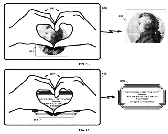 Google Glass patent gestures Fig 6c