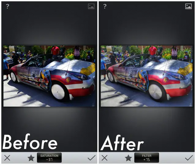 Snapseed update HDR Scape before after