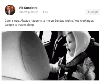 vic gundotra google post