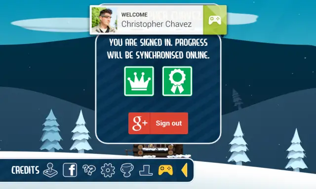 Ski Safari Google Play Games cloud game save backup
