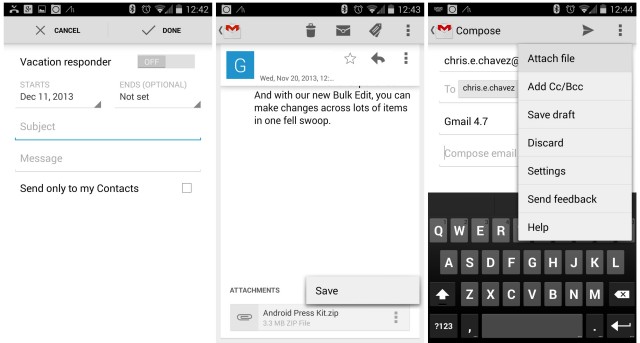 Gmail 4.7 update