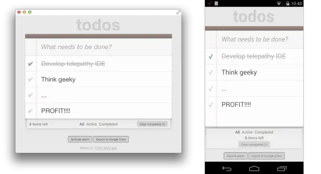 Chrome Apps to Android todos