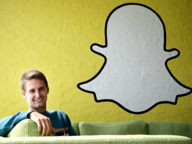 Snapchat founder couch