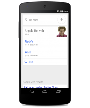 Call Mom Google Search App update
