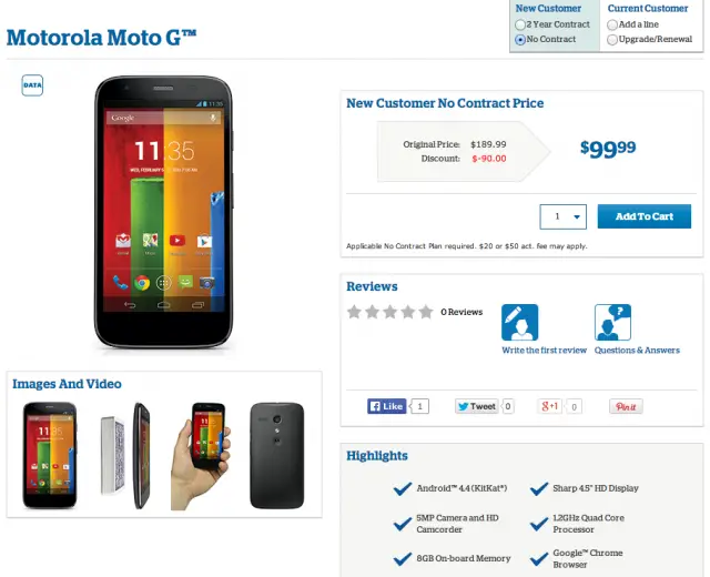 Moto G US Cellular